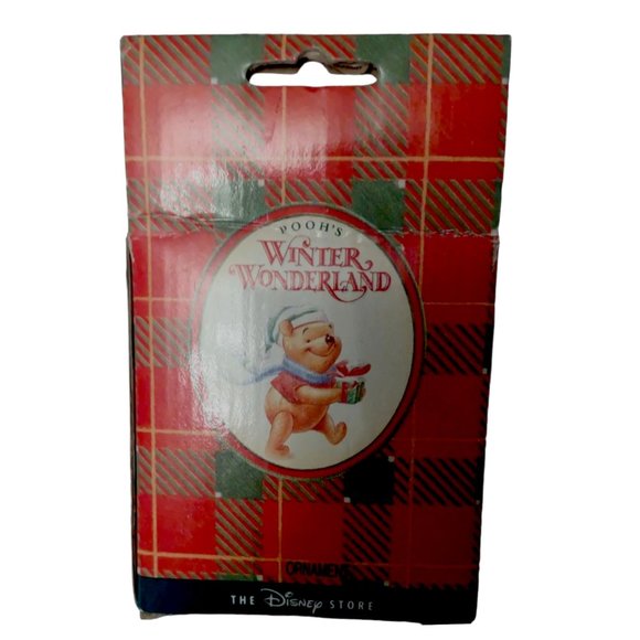 Rare Vtg 1996 Pooh's Winter Wonderland Xmas Ornament The Disney Store - Eeyore - Picture 5 of 5